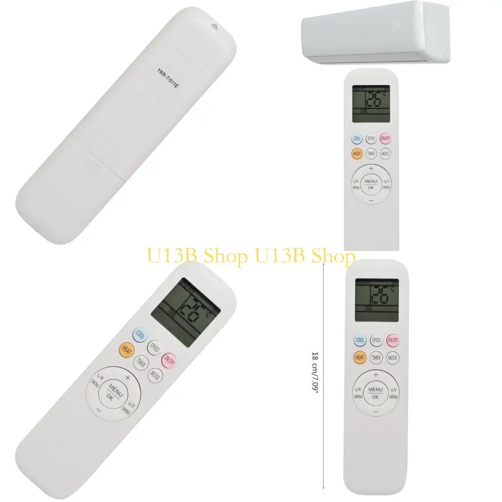 U13B Home Appliance Supplies Air Conditioning Remote Controller LCD Remote