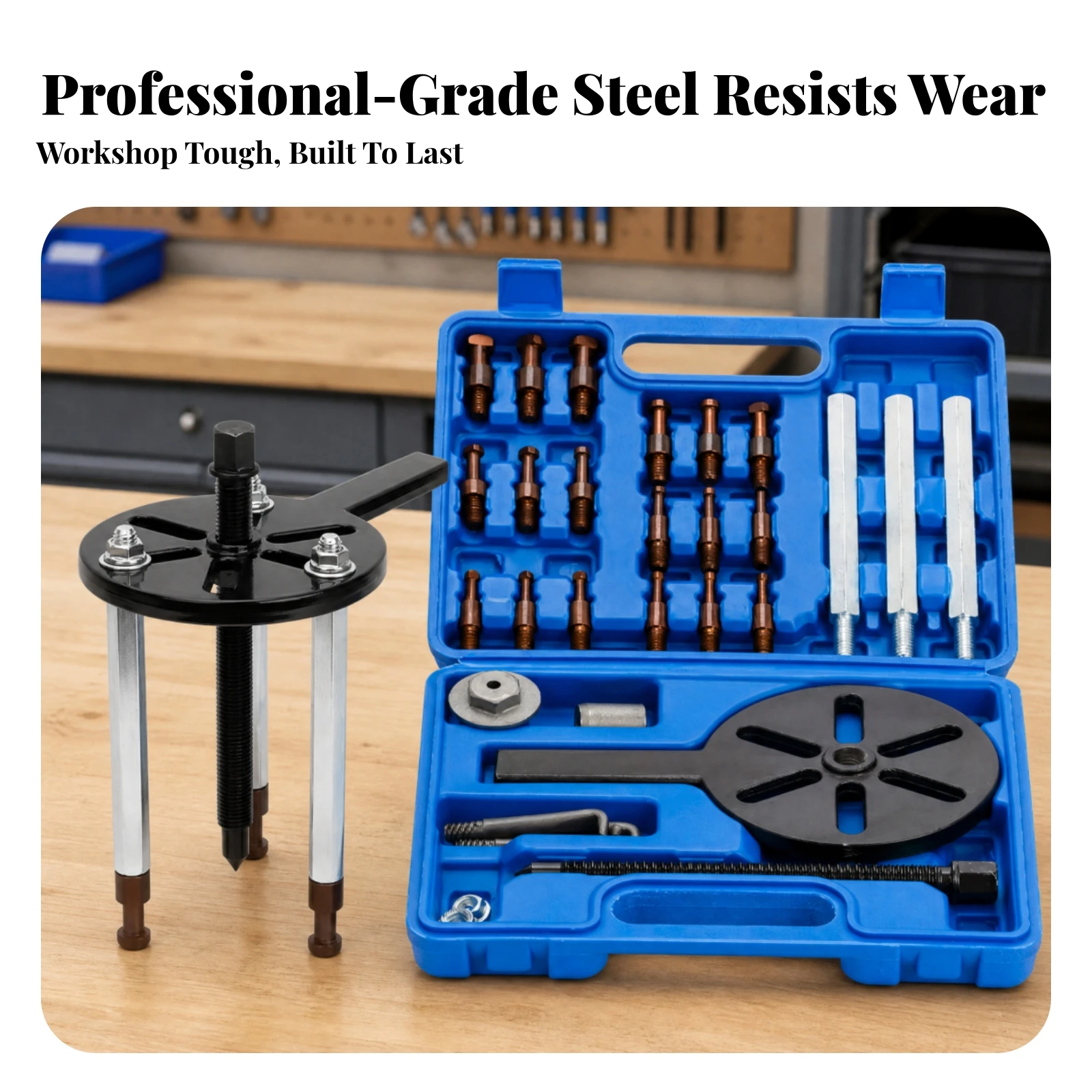 Bearing Puller Tool Kit Robust Bearing Puller Kit Allall-in-One Portable for Mechanics, Garage, Workshop