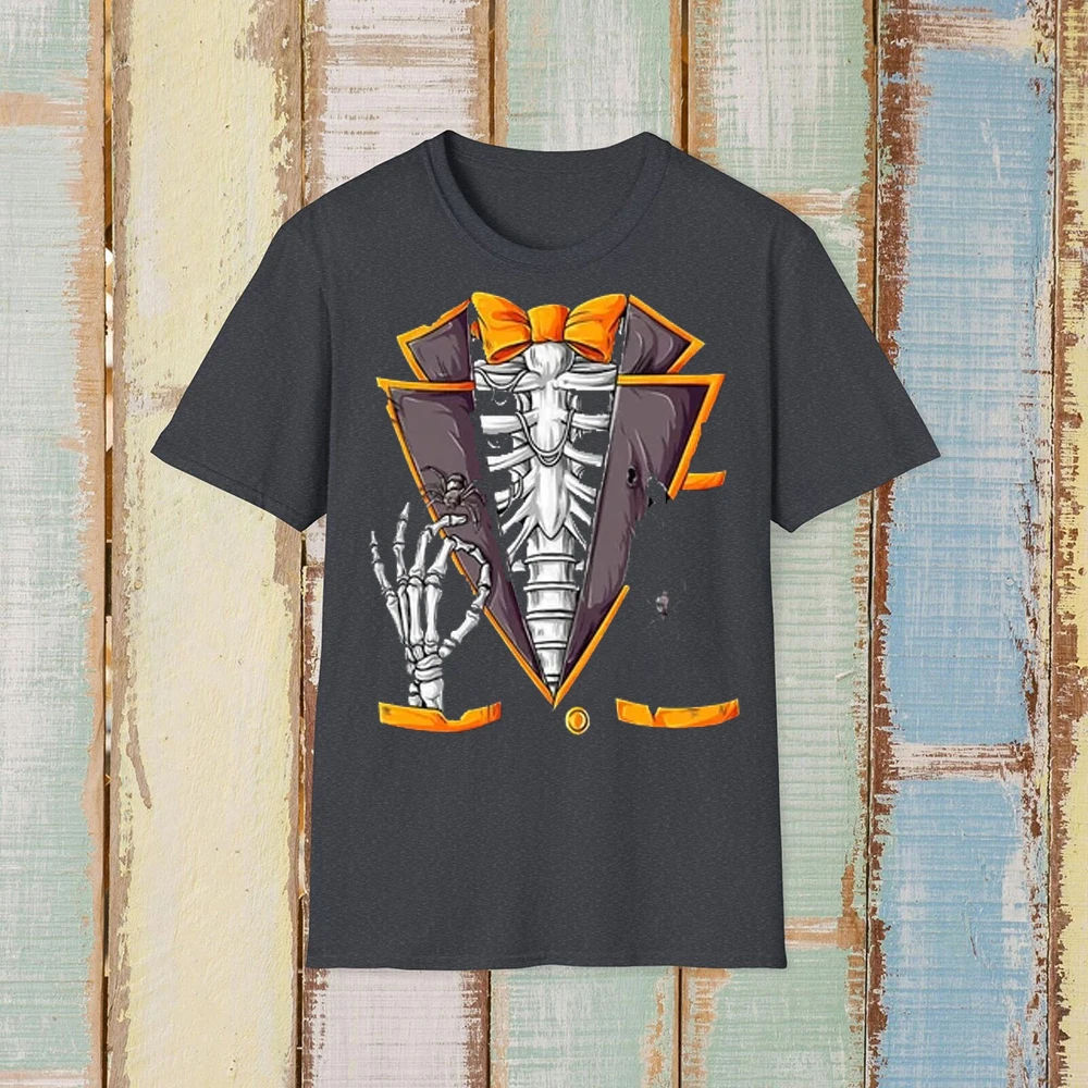 Skeleton Tuxedo Halloween Shirt  Happy Halloween Gifts  Trick or Treat  All Saints Day / Day of The Dead Man and Woman