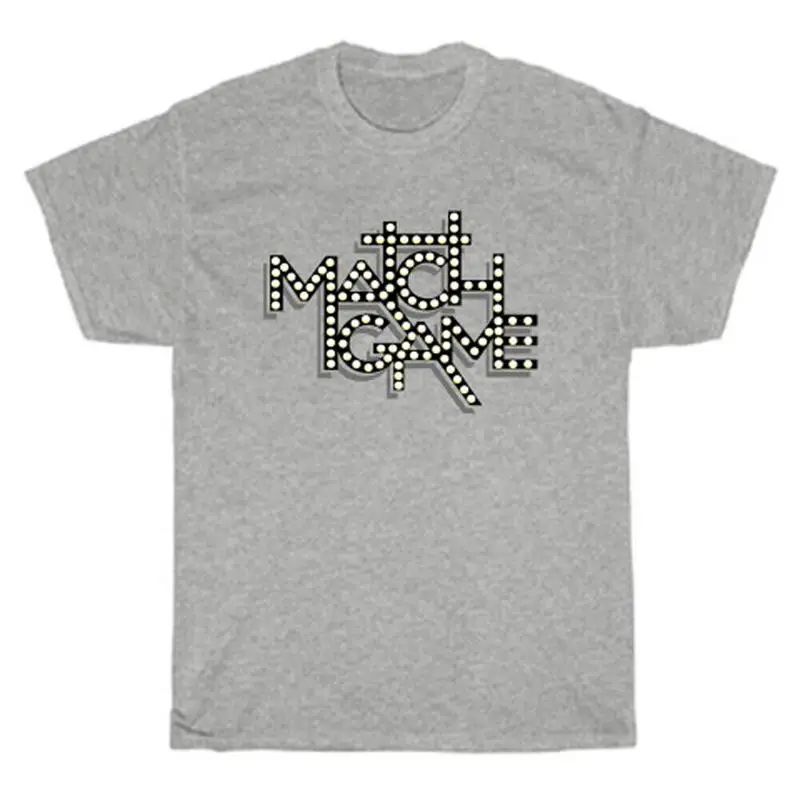 

Match Game Show Men'S Gray T Shirt Size S 5Xl