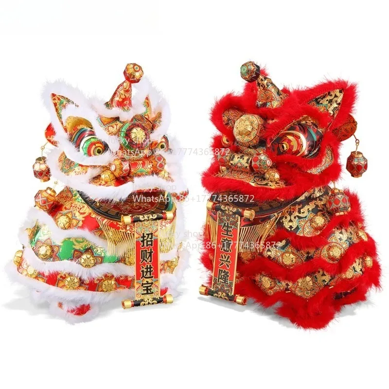 

Chinese Lion Dance Figurine Auspicious Business Opening Gift