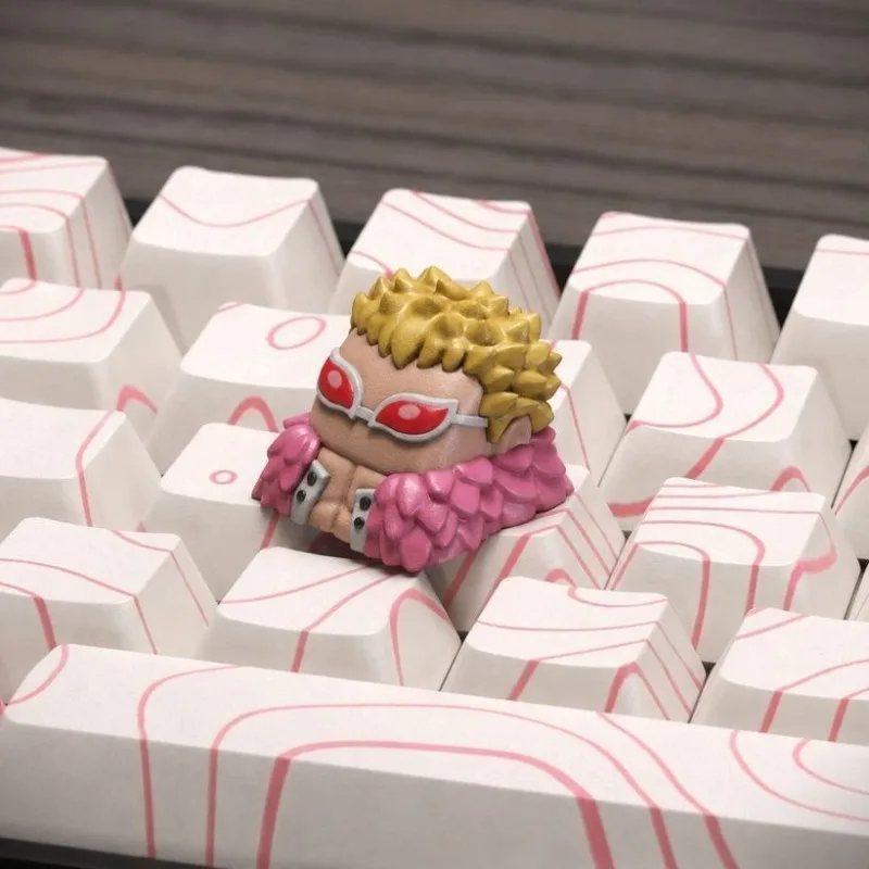 One Piece Anime Keycap Cute Character Mechanical Keyboard Key Cap OEM Profile Single Replacement Keycap for Keyboard Decor