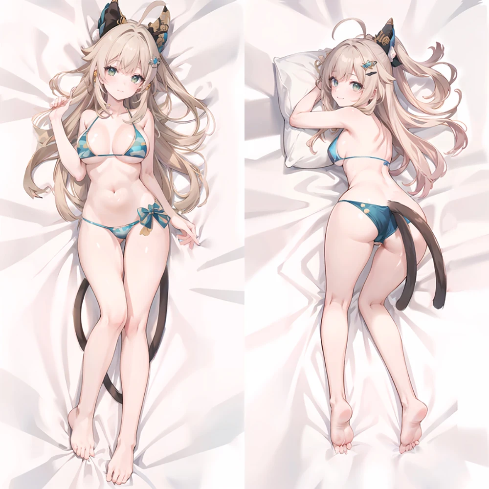 

New Pattern Genshin Impact Pillowcase Kirara Dakimakura Customize Anime Game Hugging Body Pillow Case