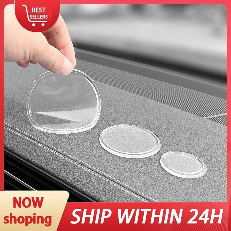 Car Dashboard Non-Slip Mats, Removable Sticky Silicone Gel Pad, Multi-Functional Auto Magic Gel Holder Stick to Cell Phone