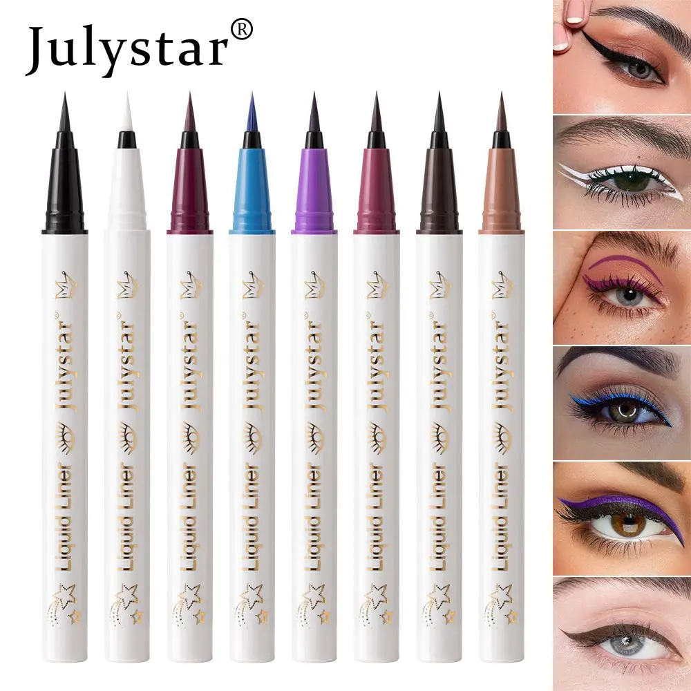 6Pcs Waterproof Eyeliner Pen Set Smudge Resistant Liquid Eyeliner Ideal for Creating Under-eye & Lower Lash Line Eye Makeup Pens