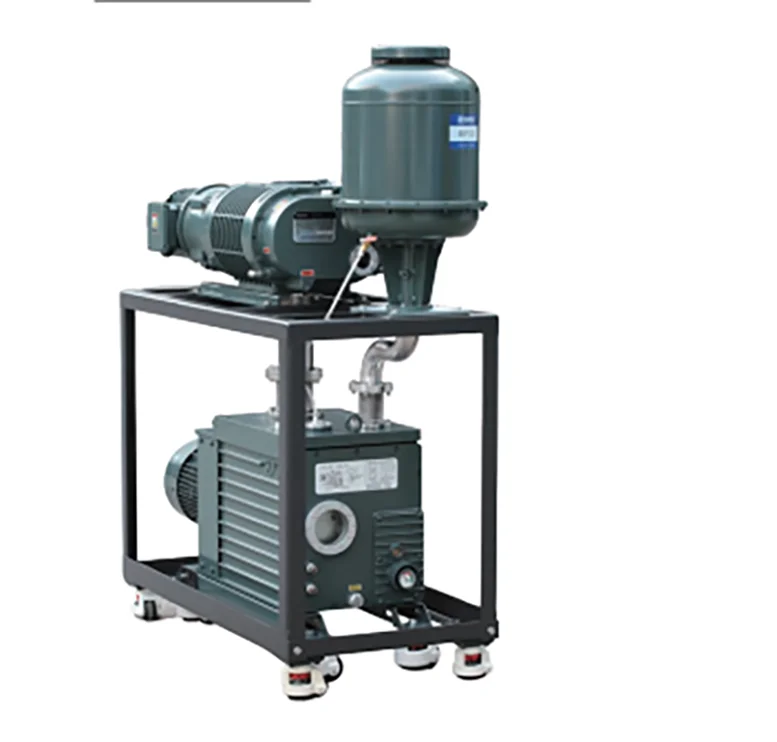 Unité de pompe à vide à racines à vis sèches, pompe à vide élevée