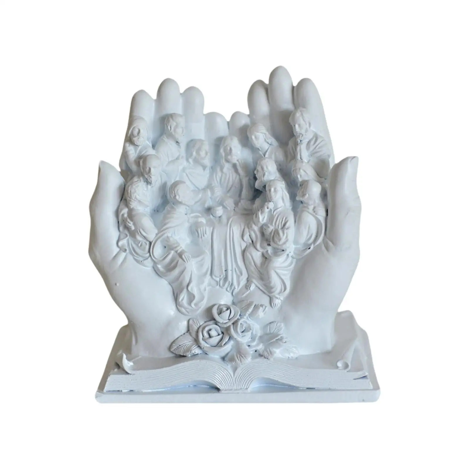 

The Last Supper Jesus Figurine Decorative Sculpture for Indoor Shelf Table