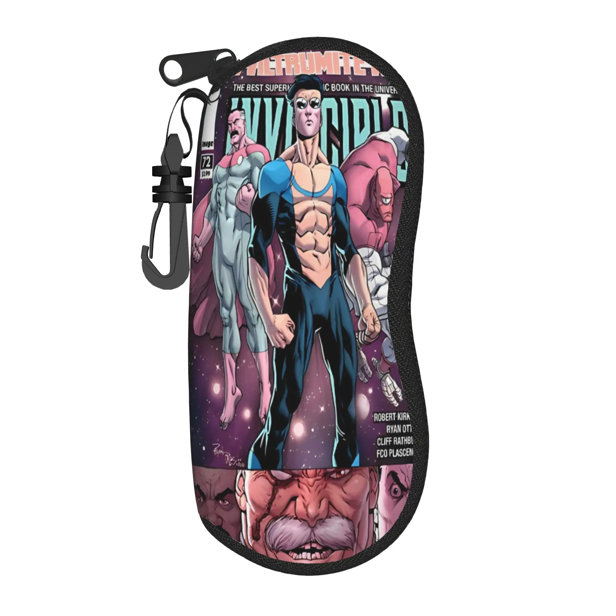 I-Invincibles omniman Merch Glasses Case for Women Men New Accessories  Eyewear Box Cartoon Eye Contacts Case