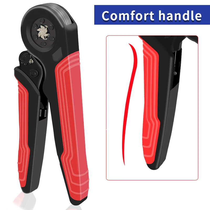 Ferrule Crimping Tool Tubular / Pin Terminal Professional Electrician Pliers Max Crimper 10mm ² 7AWG Adjustable Ratchet Tools