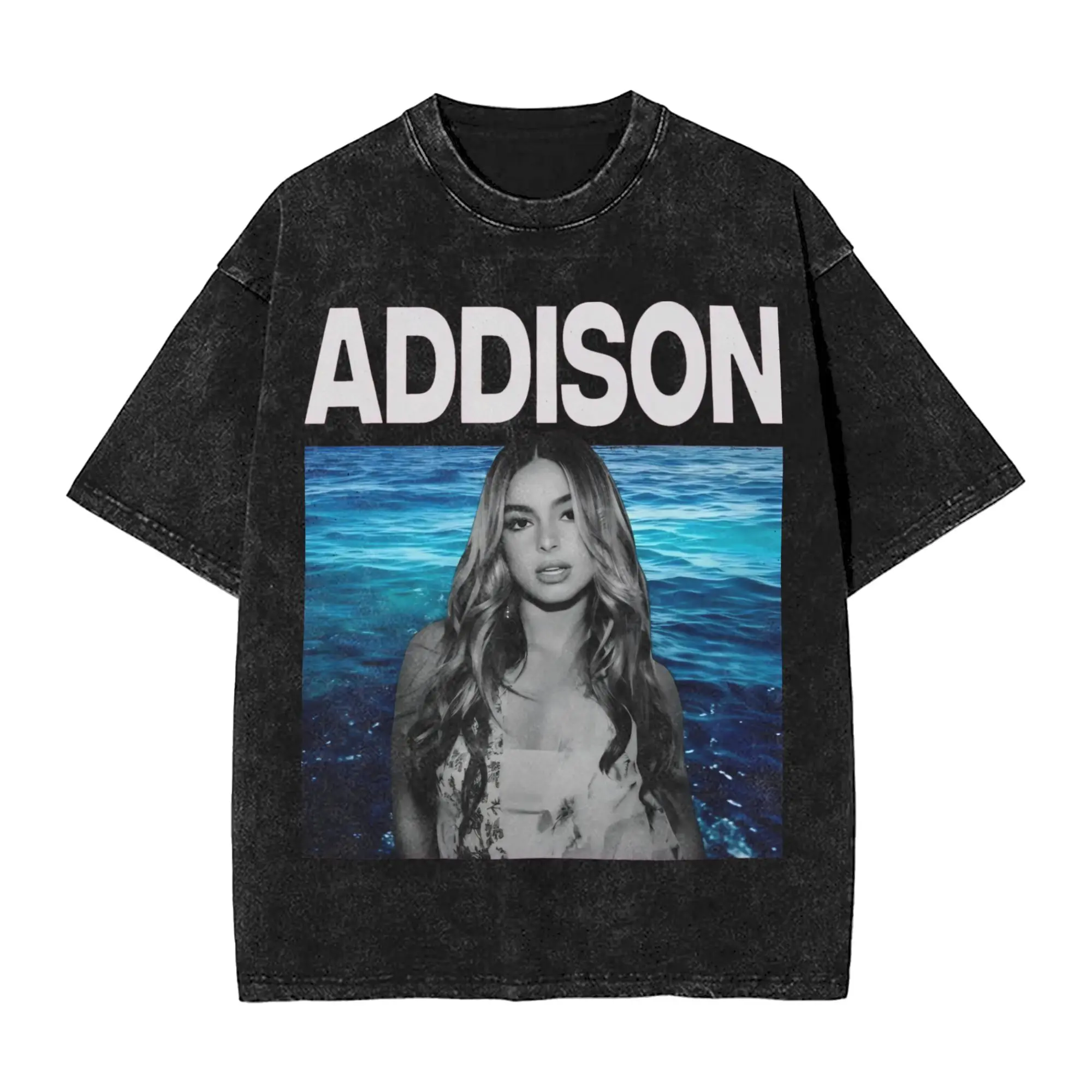 المغني أديسون راي جولة تي شيرت الهيب هوب غسلها قصيرة الأكمام Harajuku تي شيرت خمر الرجال النساء الشارع الشهير الصيف بلايز تيز #1
