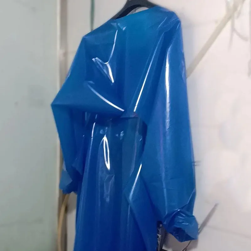TPU Thicke Plastic Apron Waterproof Oil Proof Long Sleeves Overalls Protective Clothing Home Aquatic Industry Cleaning Costume