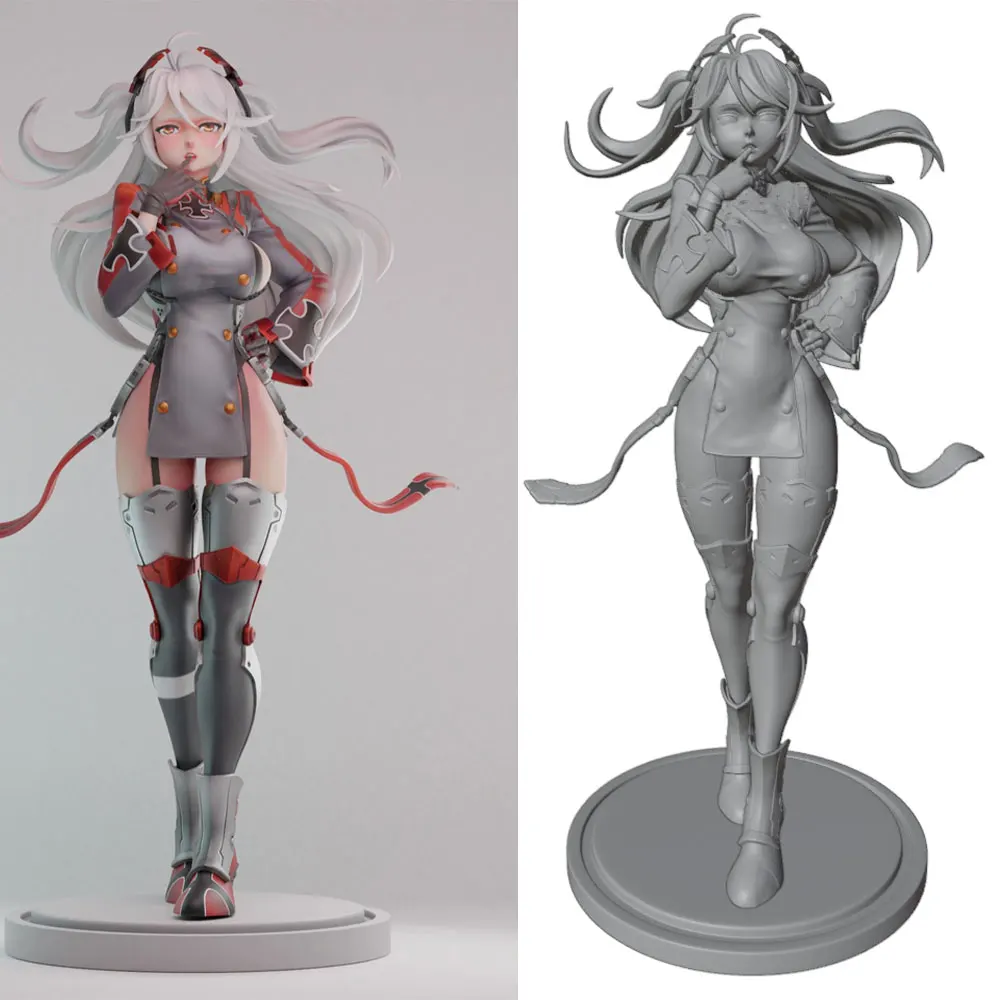 1/24/18/16/12 Anime Character Statue GK Miniature 3D Printed Gray Model Figurine DIY Doll Model Unassembled And Unpainted