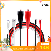 RD X36A 36A O-Type Round Connector to Alligator Clip Test Cable and Micro Communication Cable for RD6024 RD6030 output