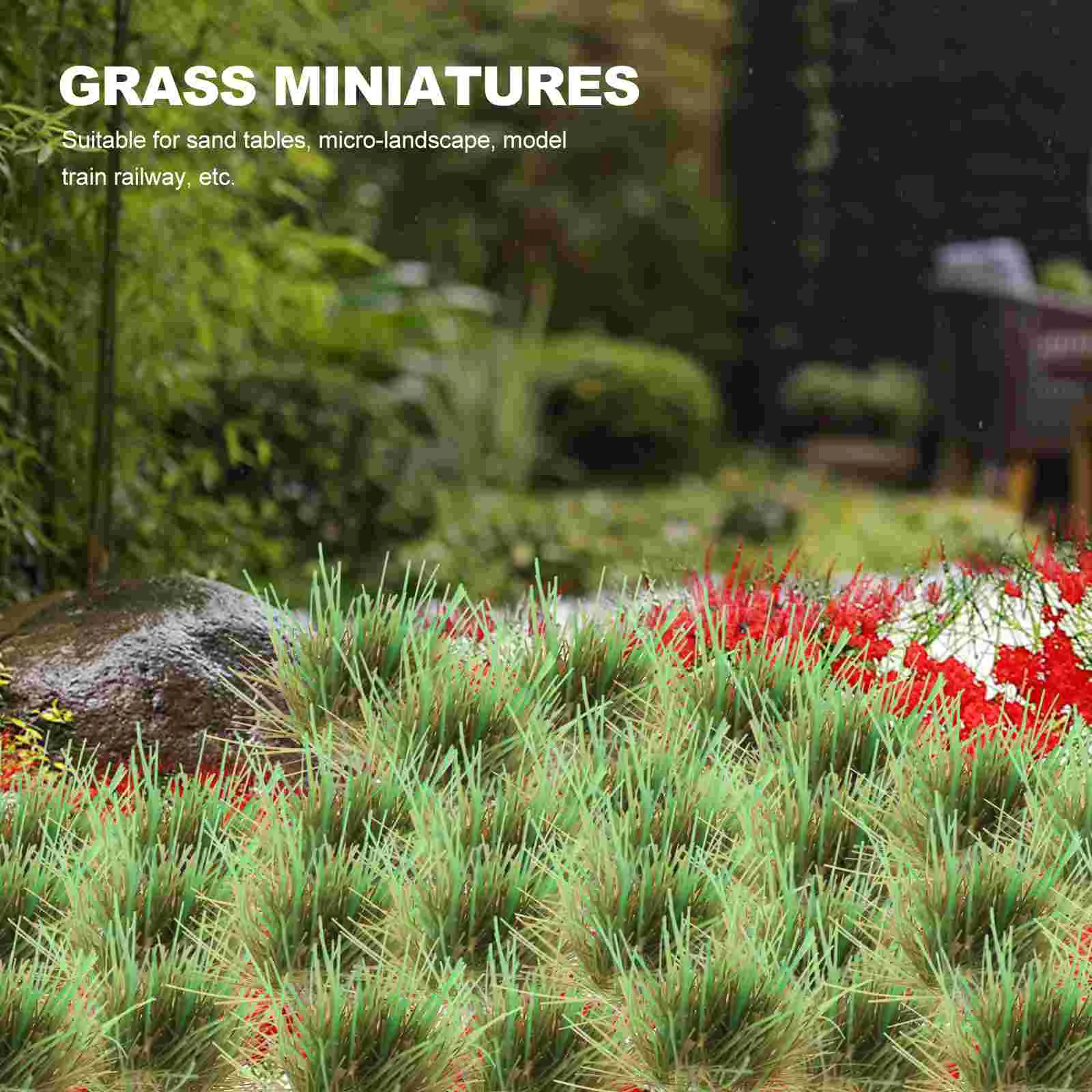 The Flowers Miniature Grass Toy House Fake Resin Model Terrain Diorama Supplies