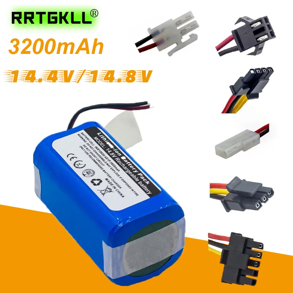 Zamiatanie robota odkurzacz 14.8V 3200mAh bateria litowa do Ilife, Xiaomi, Conga Cecotec, Tesvor,Eufy RoboVac zapasowy akumulator