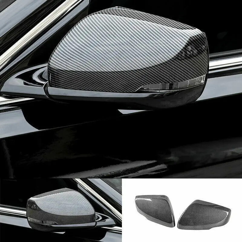 

For Cadillac CT5 2020-24 Carbon Fiber Rear View Side Door Mirror Cap Cover Trim