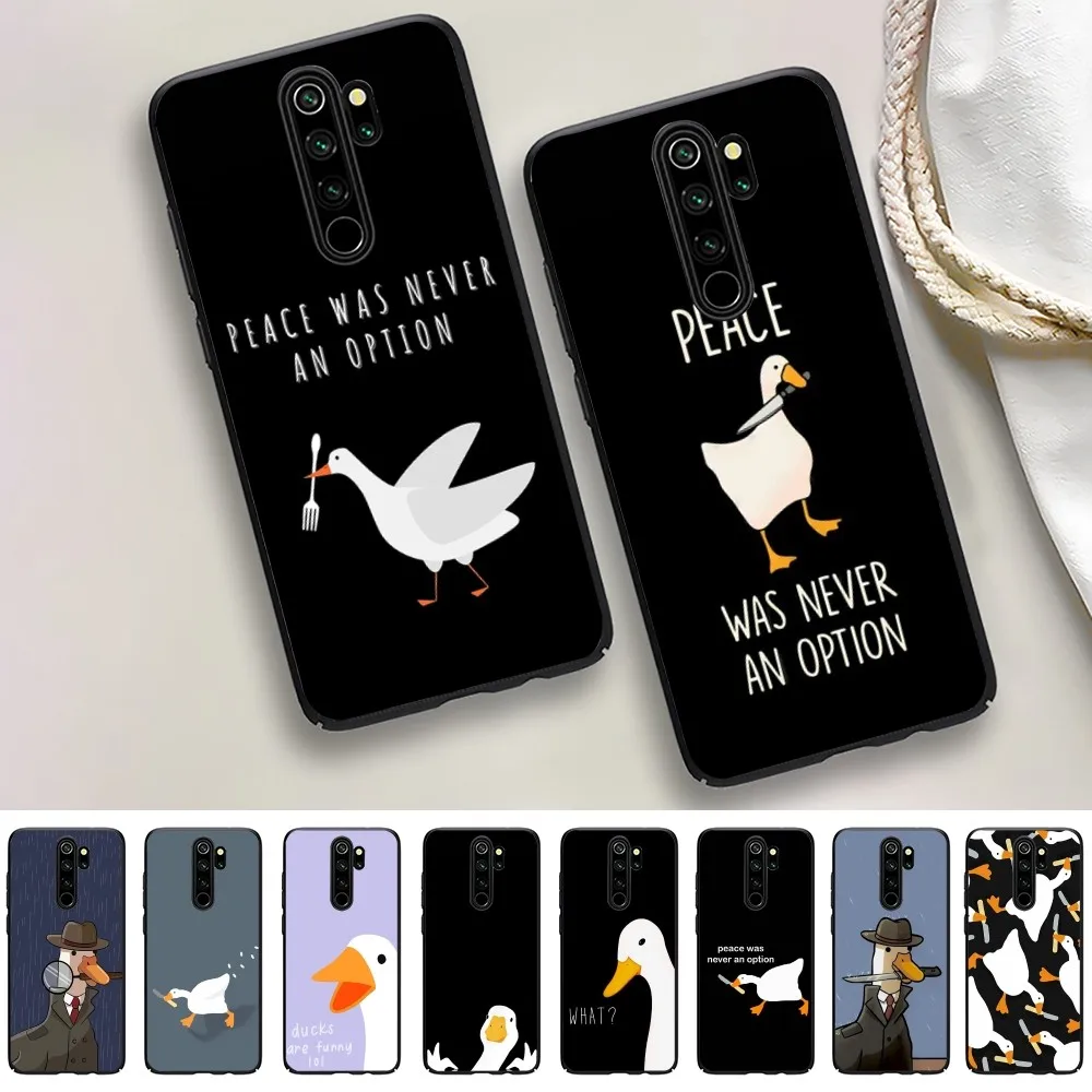 Duck Untitled Goose Phone Case For Redmi 5 6 7 8 9 10 plus pro 6 7 8 9 A GO K20 K30 K40 pro plus F3 Fundas