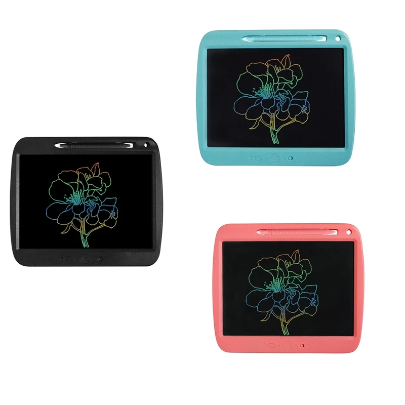 Rechargeable LCD Writing Tablet For Kids, 9 Inch Colorful Doodle Board, Erasable Drawing Tablet Drawing Pad