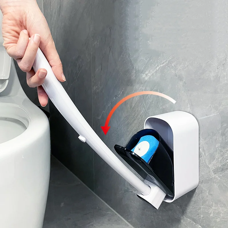 Disposable Toilet Bowl Wands Toilet and Bathroom Cleaning Brush with Refills Heads for Tiolet Bathroom Brushes Set Accessories