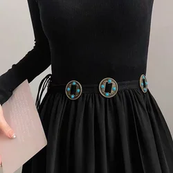 Retro Y2K Ethnic Style Belt New Summer Bohemian Waist Chain to Match Dresses Jeans And Skirts Fashion Accessory
