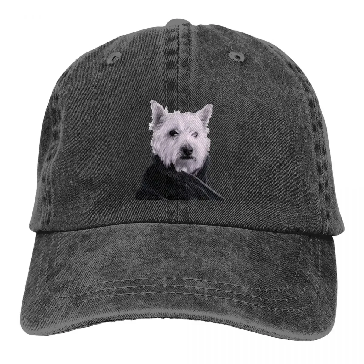 West Highland Dog Multicolor Hat Peaked Women's Cap Beauty Personalized Visor Protection Hats