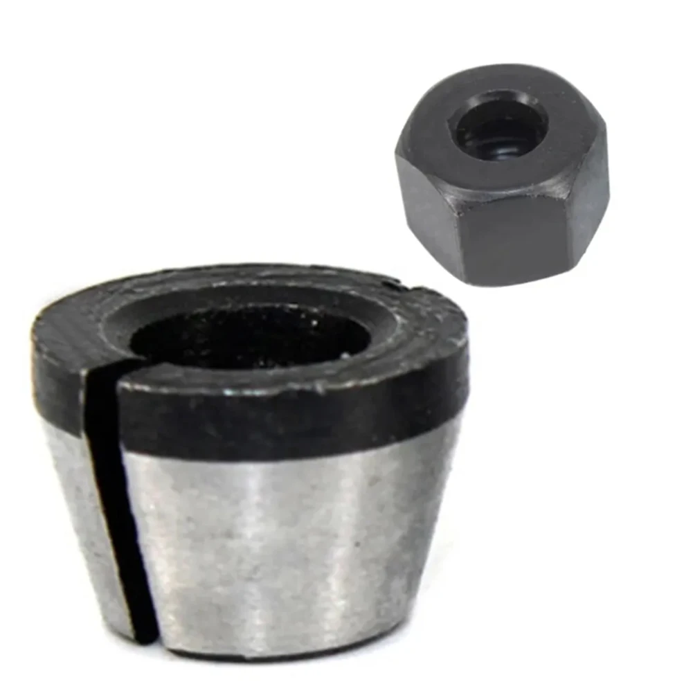 5 pz 6mm 6.35mm 8mm mandrino a pinza per incisione macchina di taglio Router elettrico in acciaio al carbonio Trimmer Chuck attrezzature per officina