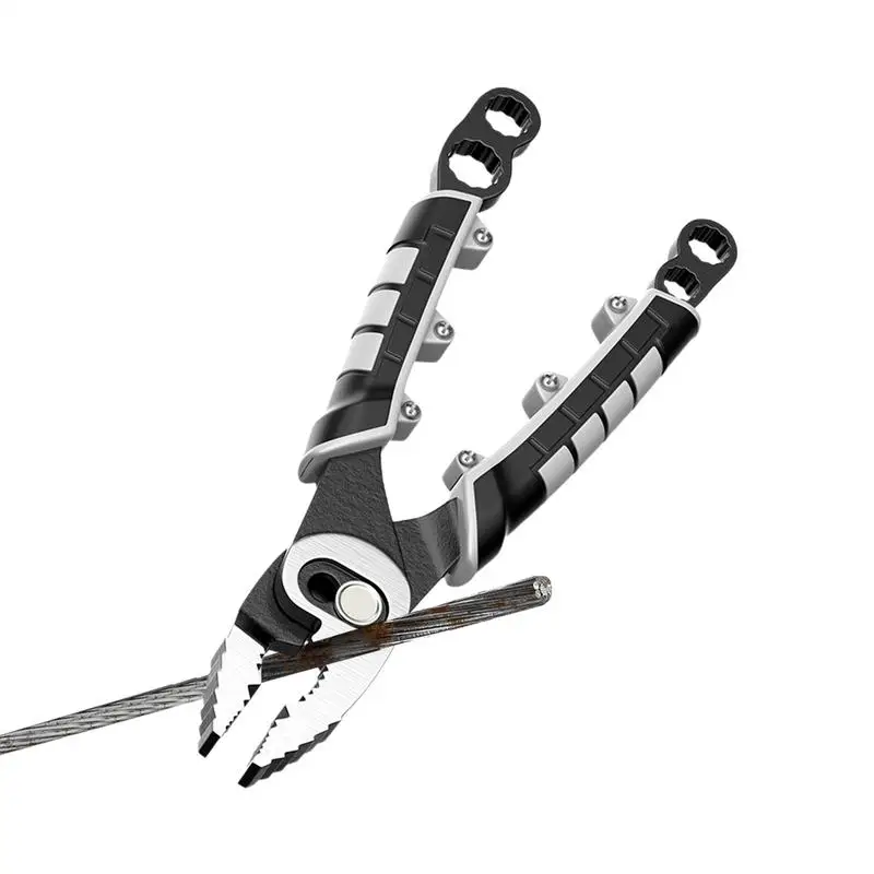 

Screw Cutter Tool 8-Inch Heavy Duty Screw Removal Pliers Linesman Pliers Safe Grip Combination Pliers Screw Removal Tool For