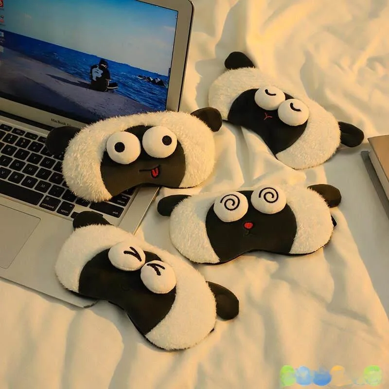 

Маска для сна унисекс, для студентов и детей, защита глаз, снятие усталости, холодный/горячий компресс, стереоэффект, помощь при сне, милый мультяшный дизайн