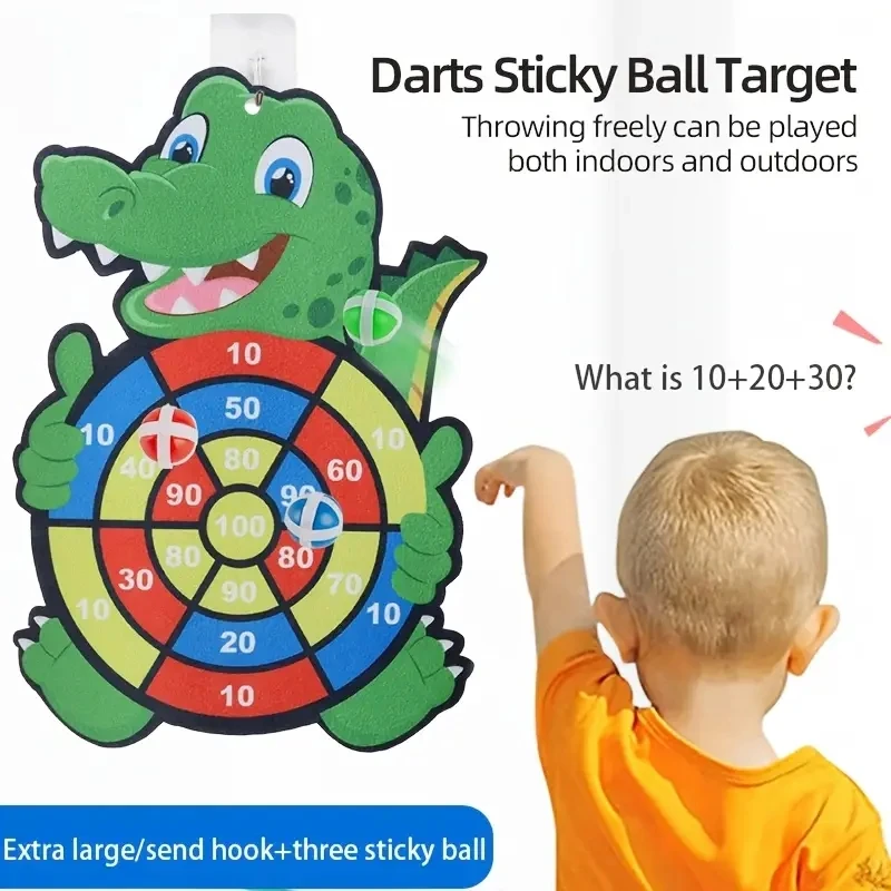 Giochi educativi Bersaglio per freccette Giocattolo per bambini Stickey Ball Dart Sport al coperto Giochi Montessori per bambini da 3 a 12 anni