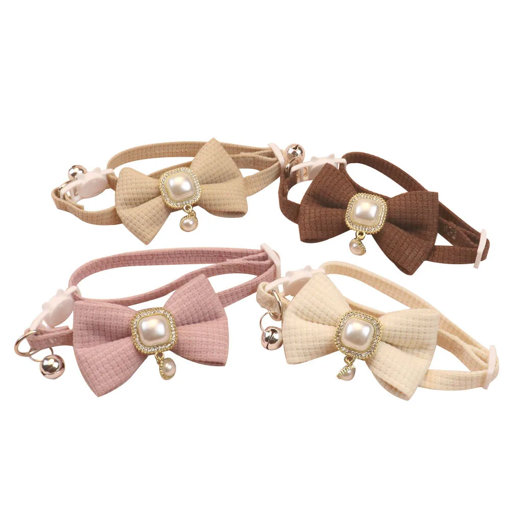 

Pet Collars, Durable and Adjustable Pet Bow Ties, Dog Collars, Cat Collars, Pearl Vintage Pendant Bows, Cute Accessories