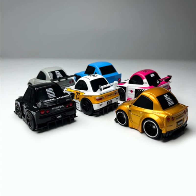 دييكاست الأصلي 1:64 مقياس Qube Carz R35 محاكاة سبيكة سيارة نموذج جمع الديكور لعبة هدية تذكارية العرض #6