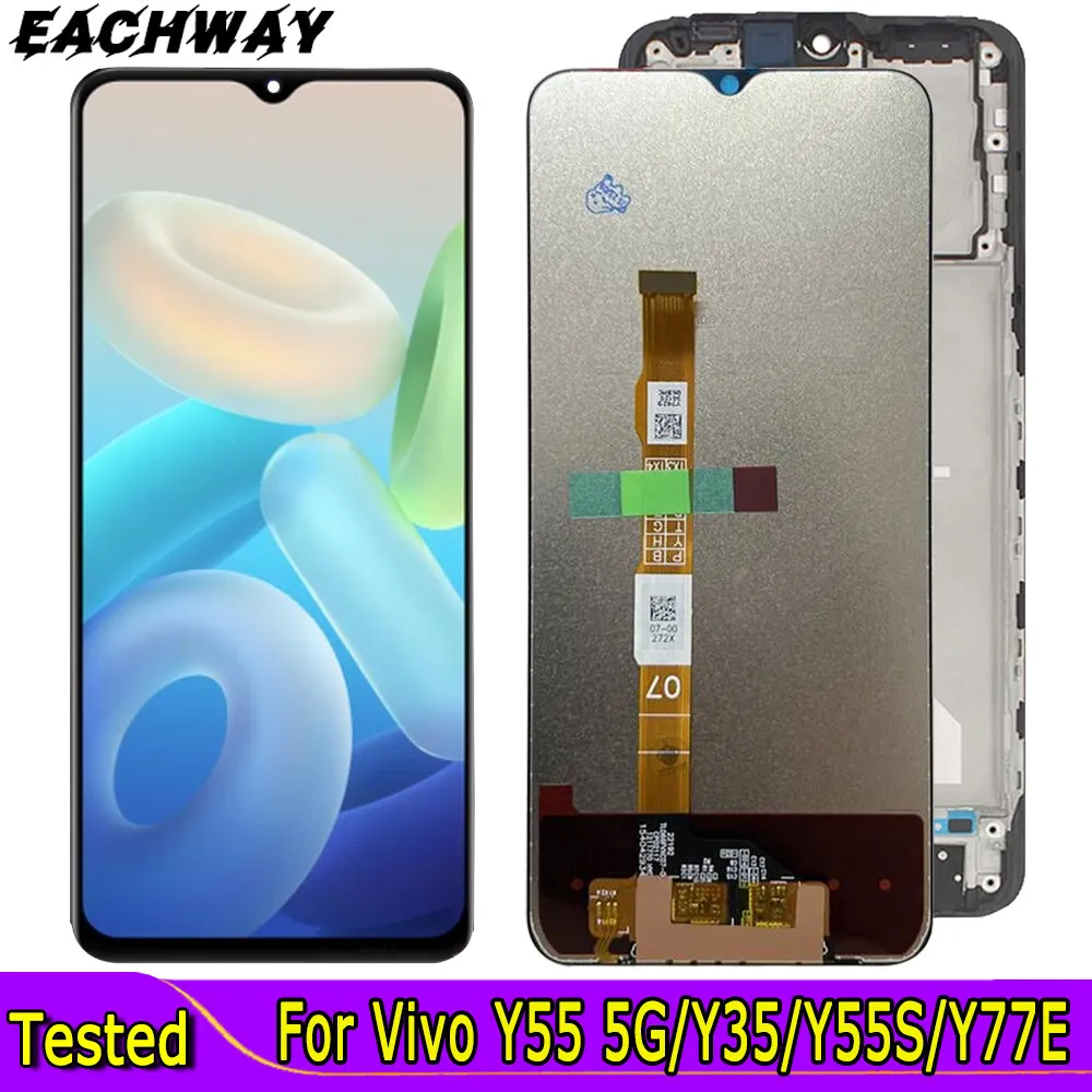 

6.58" For VIVO Y55 5G LCD Display Touch Screen Digitizer Replace For VIVO Y35 Y55S Y77E LCD For VIVO Y33t LCD