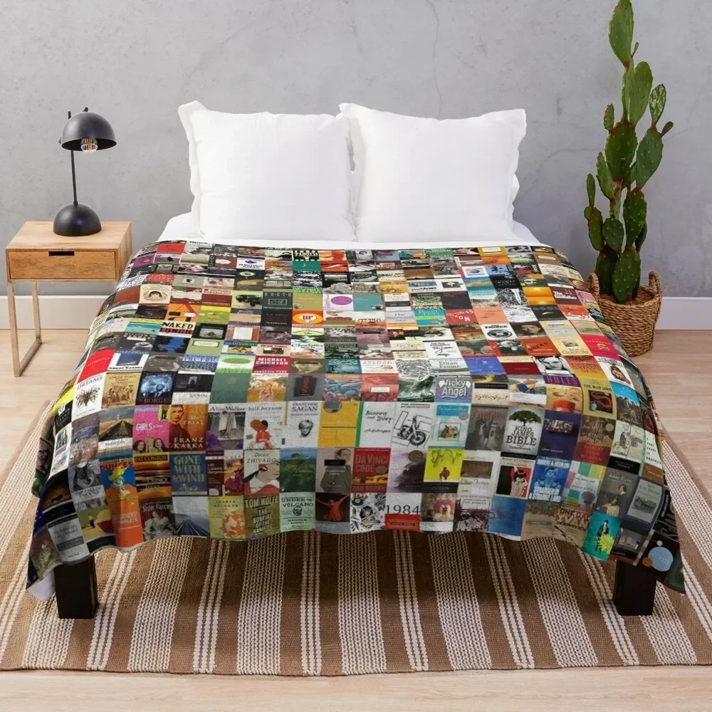 

Classic Books Throw Blanket Anti Shedding Soft Fuzzy Blanket for Home
