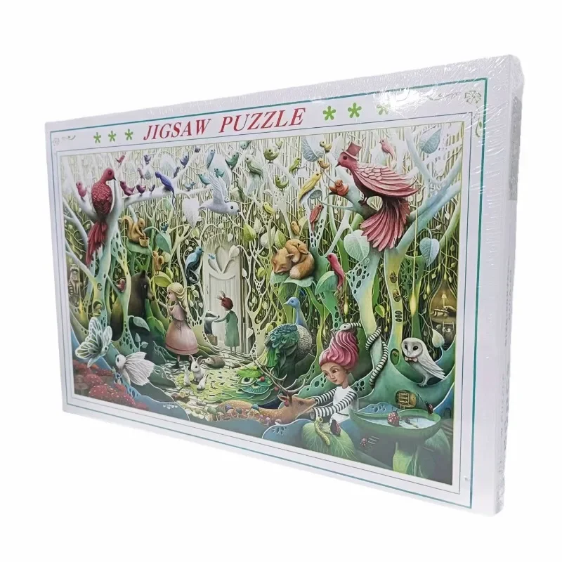 75*50cm Paper Jigsaw Puzzle 1000PCS Fairy Land Cartoon Adults Stress Relief Children Educational Entertainment Toys Christmas