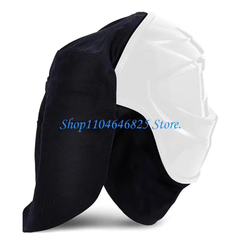2Pcs Heat Proof Welding Helmets Cover And Bib Set Leather Cloth Materials Gears