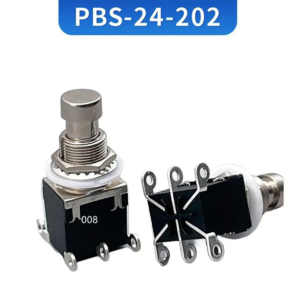 Effect device foot switch DPDT, Momentary without lock, 6 foot nail button switch
