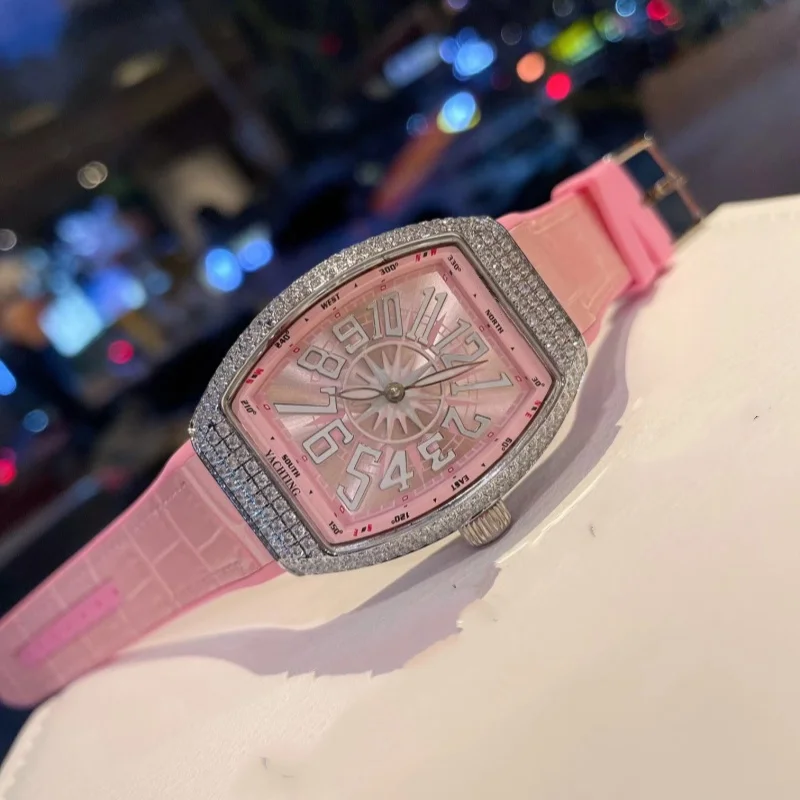 

2025FRANCK high-quality 32mm and 42mm quartz diamond watches for men and women's casual wear