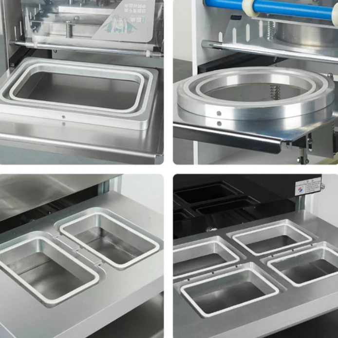 Sealer Cup Sealing Machine for Bubble Tea Boba Cups Automatic Electric Plastic Tray Sealer Beverage Packaging