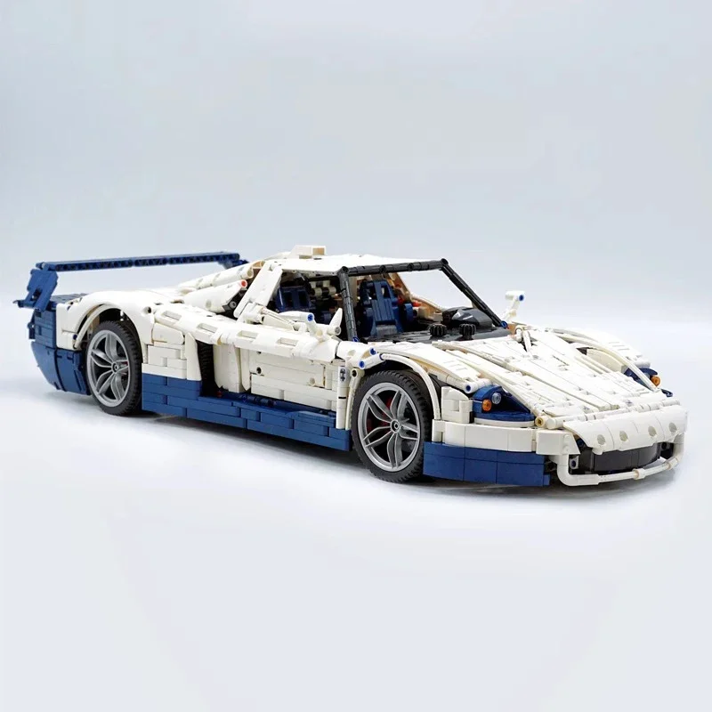 Technical White Super Speed Sprots Car MOC MC12 1:8 Model Building Blocks Bricks DIY Puzzle Toys Assembly Birthday Gift For Kids