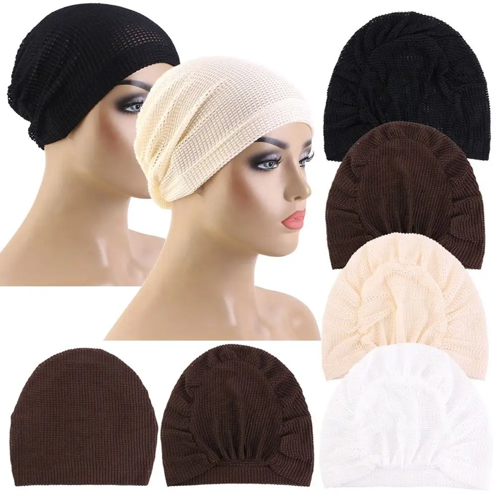 Comfortable Multicolor Crinkle Hijab Turban Solid Color Soft Headscarf Polyester Lightweight Turban Headwrap Everyday Wear