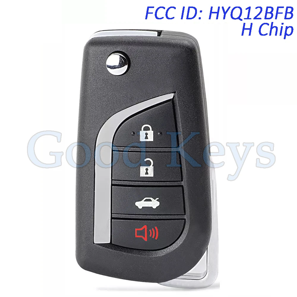 

Чип KEYECU HYQ12BFB H для Toyota Camry 2018 2019 2020 2021 2022 2023, дистанционный брелок 315 МГц 89070-06790 TOY48/ TOY43 Blade