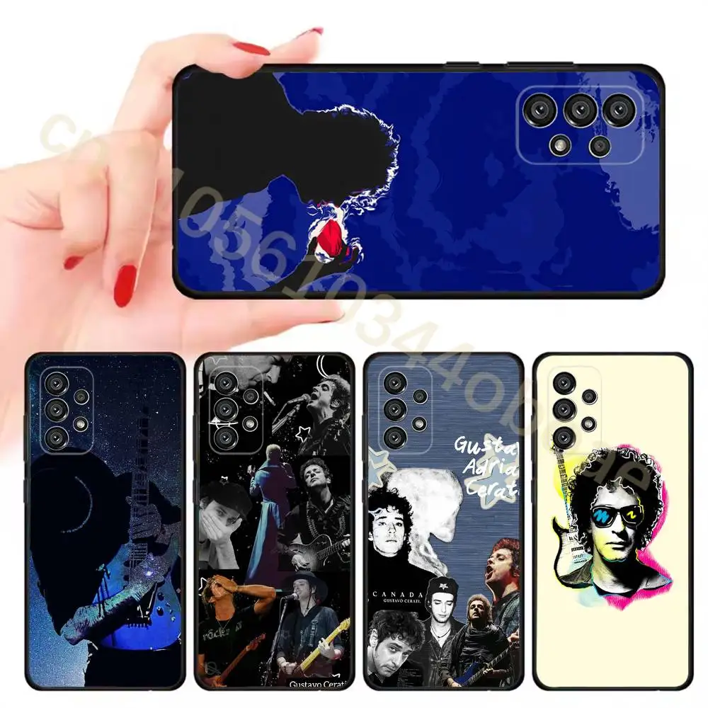 Singer G-Gustavo Cerati Phone Case For Samsung Galaxy A13,21s,22,31,32,52,53,71,80,A91 Soft Black Cover