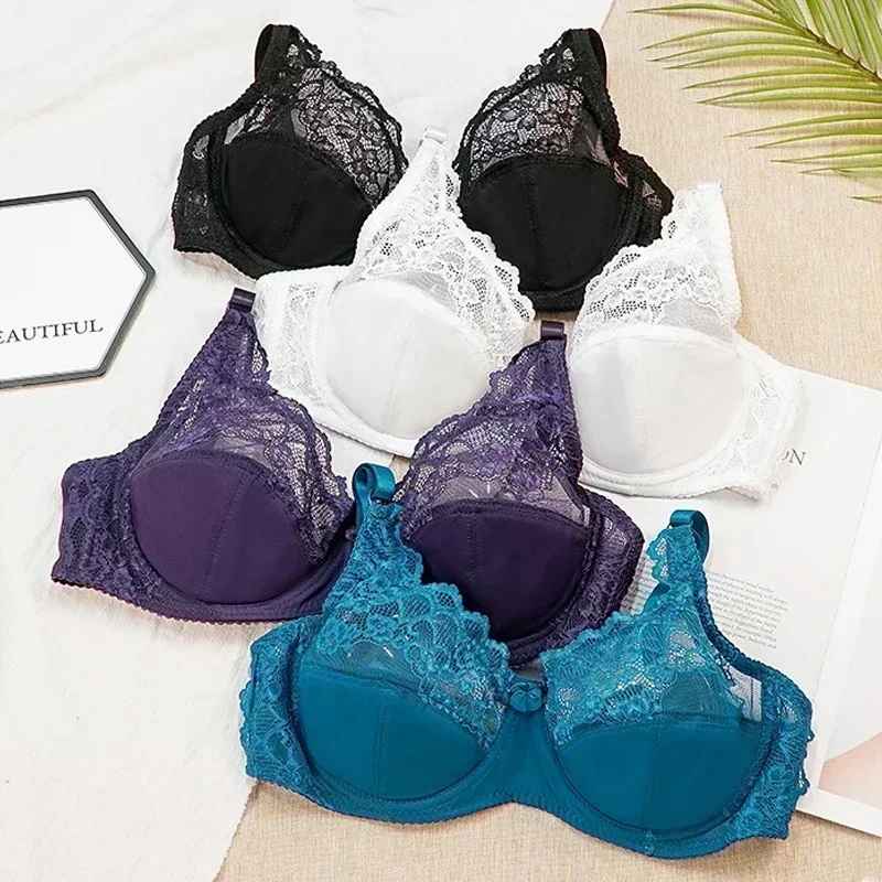 2023 New Women Bras Fashion Sexy Lace Bra Push Up Plus Size Bralette Thin Cup Underwire Bras Underwire Lingerie Underwear Top CD