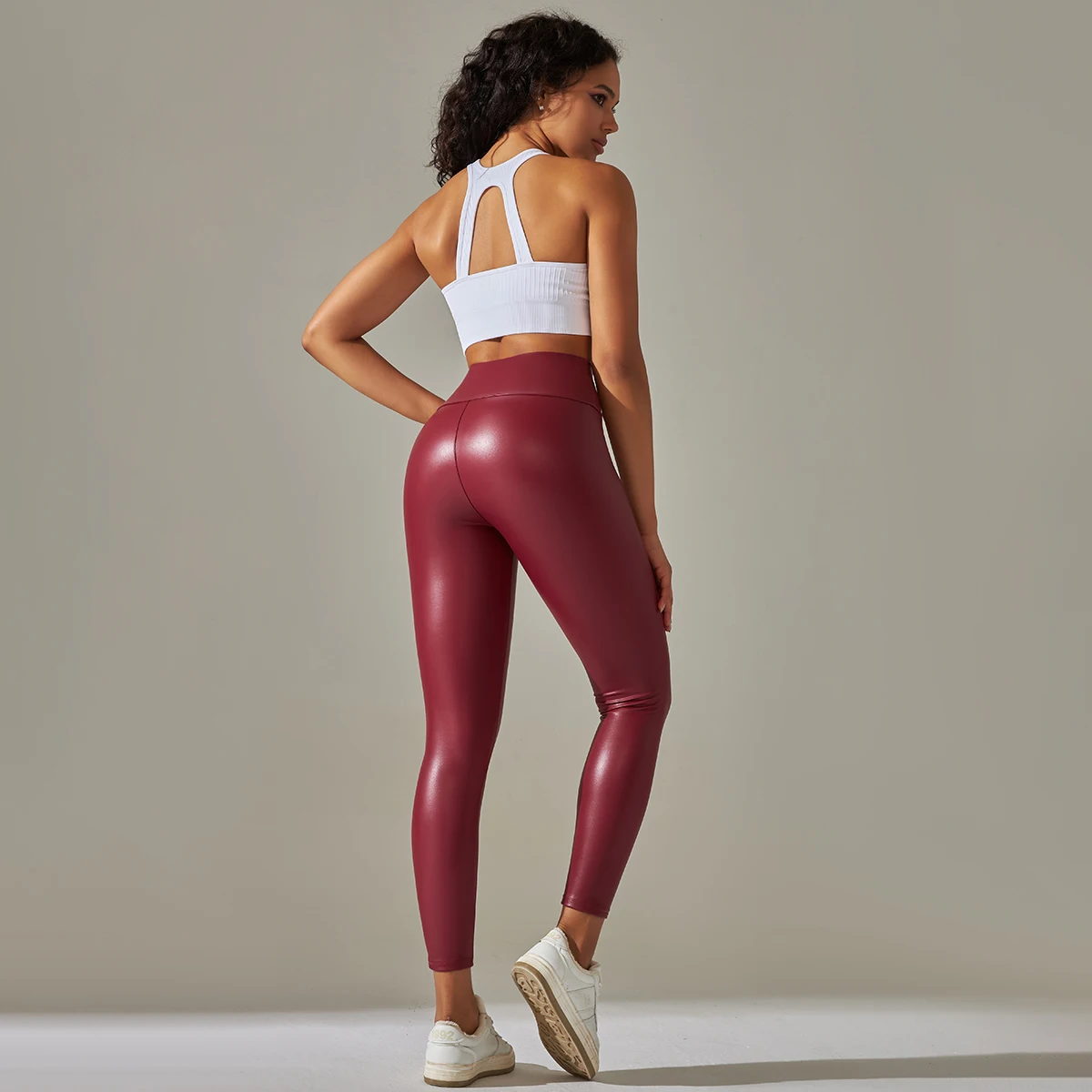 Nessaj Black Summer PU Leather Pants Women High Waist Skinny Push Up Leggings Elastic Trousers Spandex 10% Jeggings