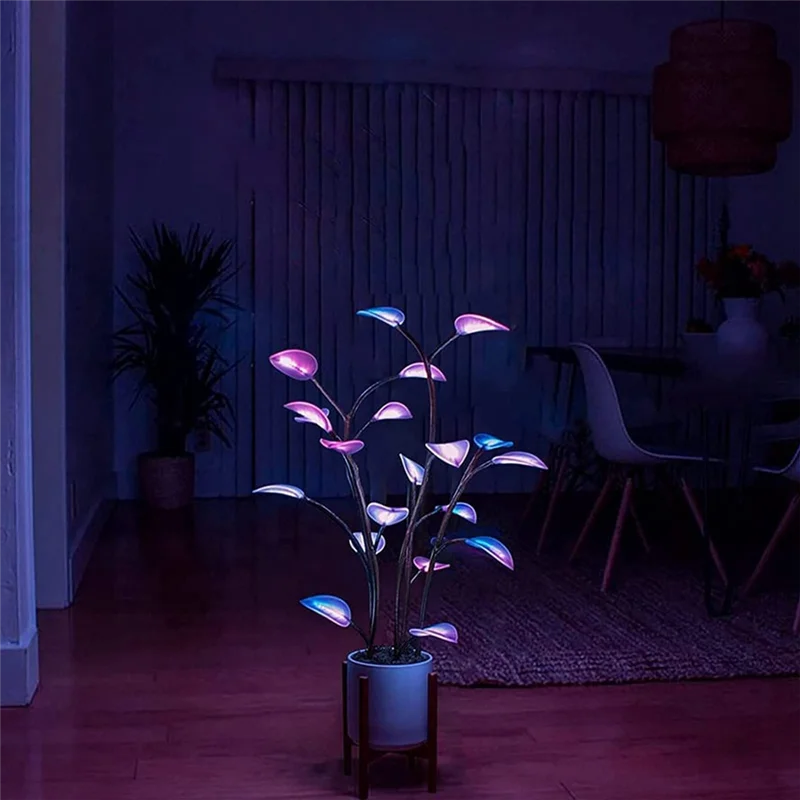 

A33R-LED Houseplant Lamp Indoor Decor Atmosphere Night Light Changeable Color Plant Lamp For Home Decor Bonsai Lights Easy To Us