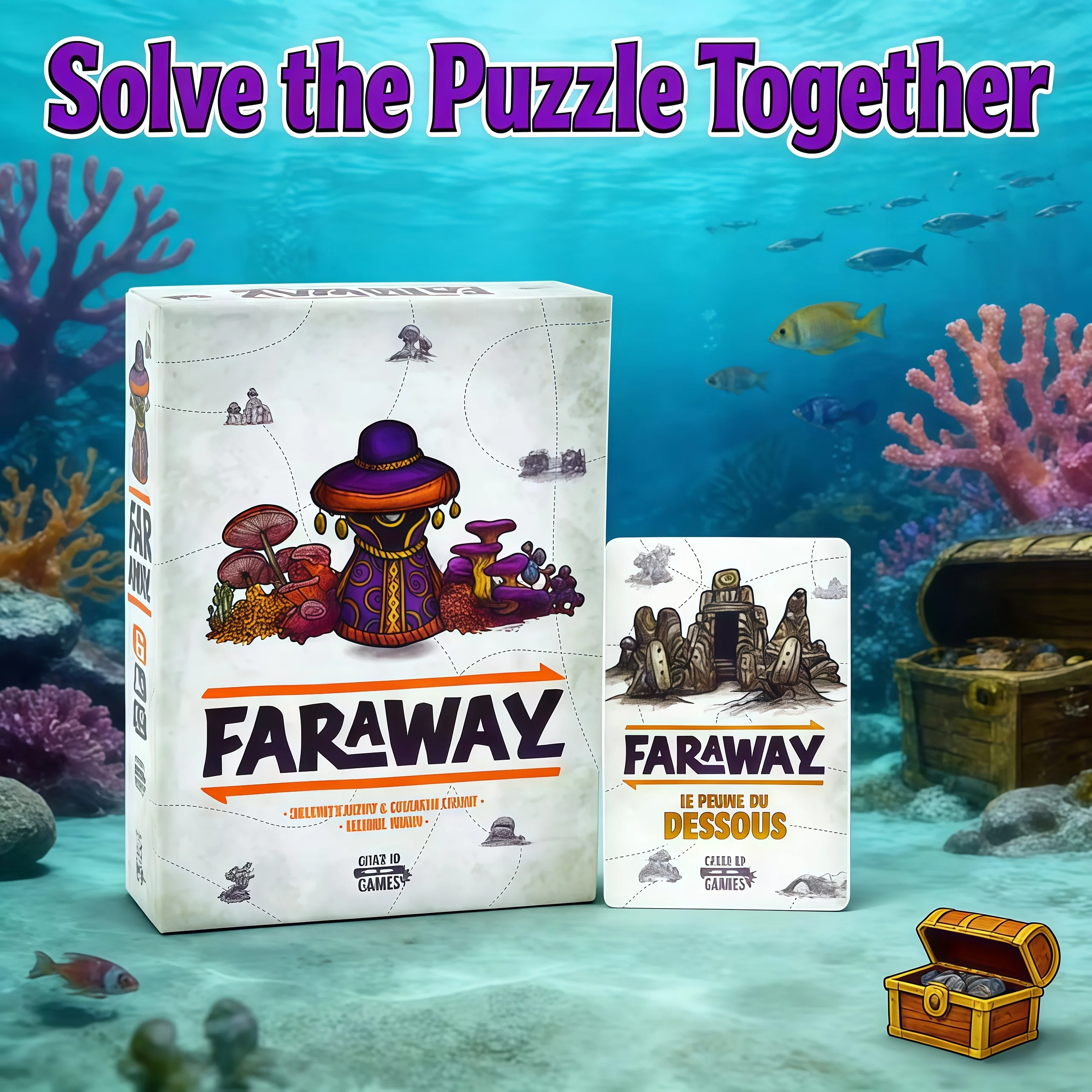 

2026 Hot-selling Faraway is a fast-paced card game that is fun, simple and very suitable as a birthday and Christmas gift