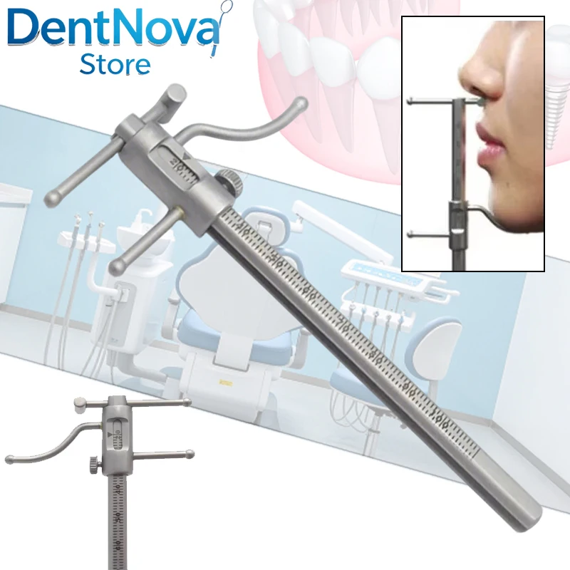 

Dental Sliding Gauge 0-100mm Stainless Steel Caliper Ruler Implant Orthodontic Measuring Tool for Dental Lab Clinic