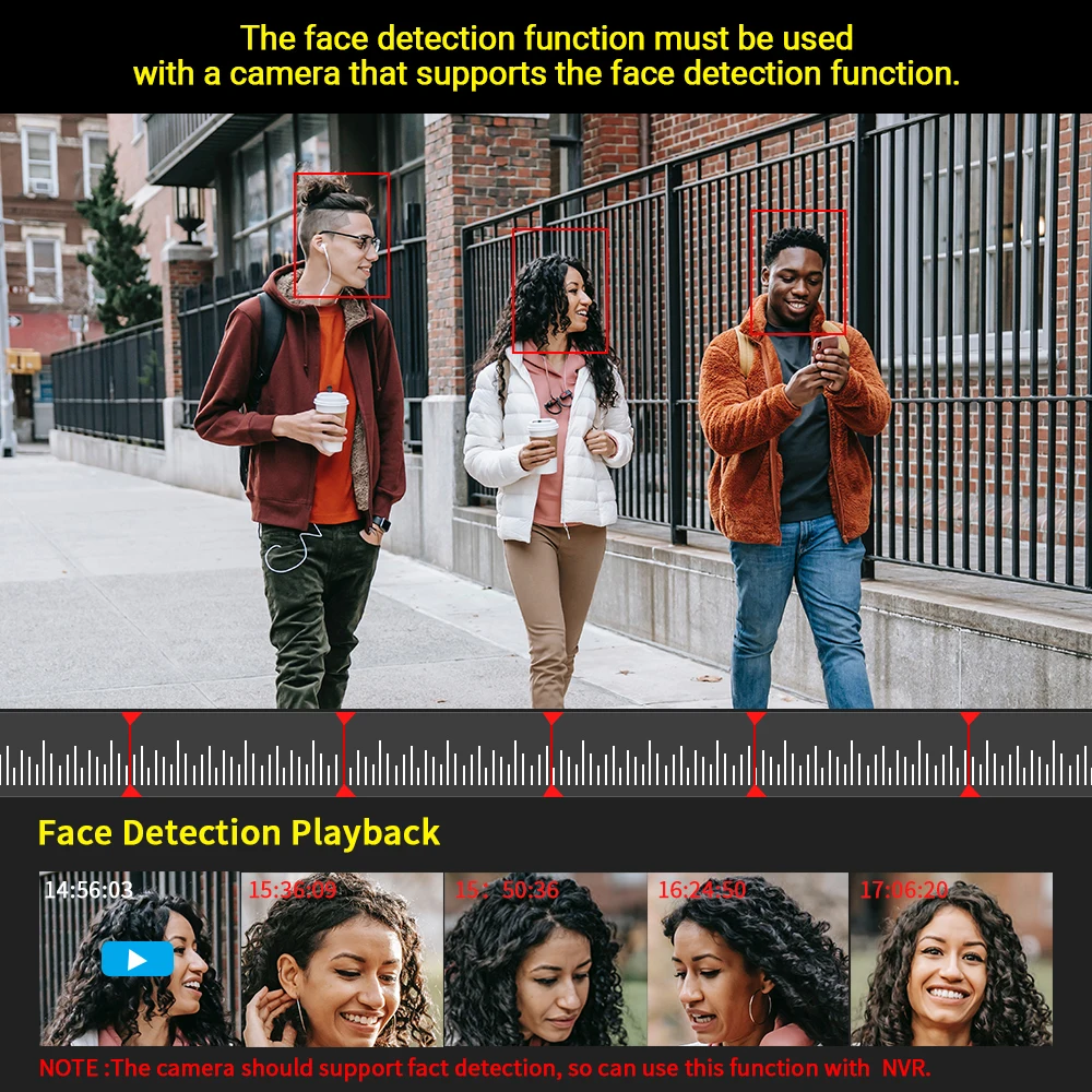 HAMROL HD 4K 8MP POE NVR 4CH/8CH IEEE802.3af 48V POE Video Recorder IP Security System Face Detection H.265 Xmeye Remote Access