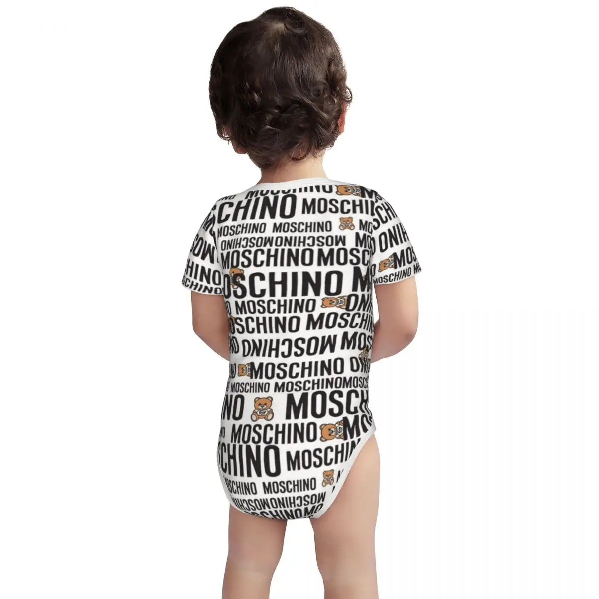 M-Moschinos-Bodysuit unissexo para bebê, recém-nascido Onesie, menino e menina, camisa de algodão, camiseta, macacão