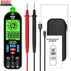 BSIDE NEW Voltage Tester Pen Multimeter Electronic USB Tester Breakpoint AC DC Non-Contact NCV Live Auto Diode Capacitance Hz